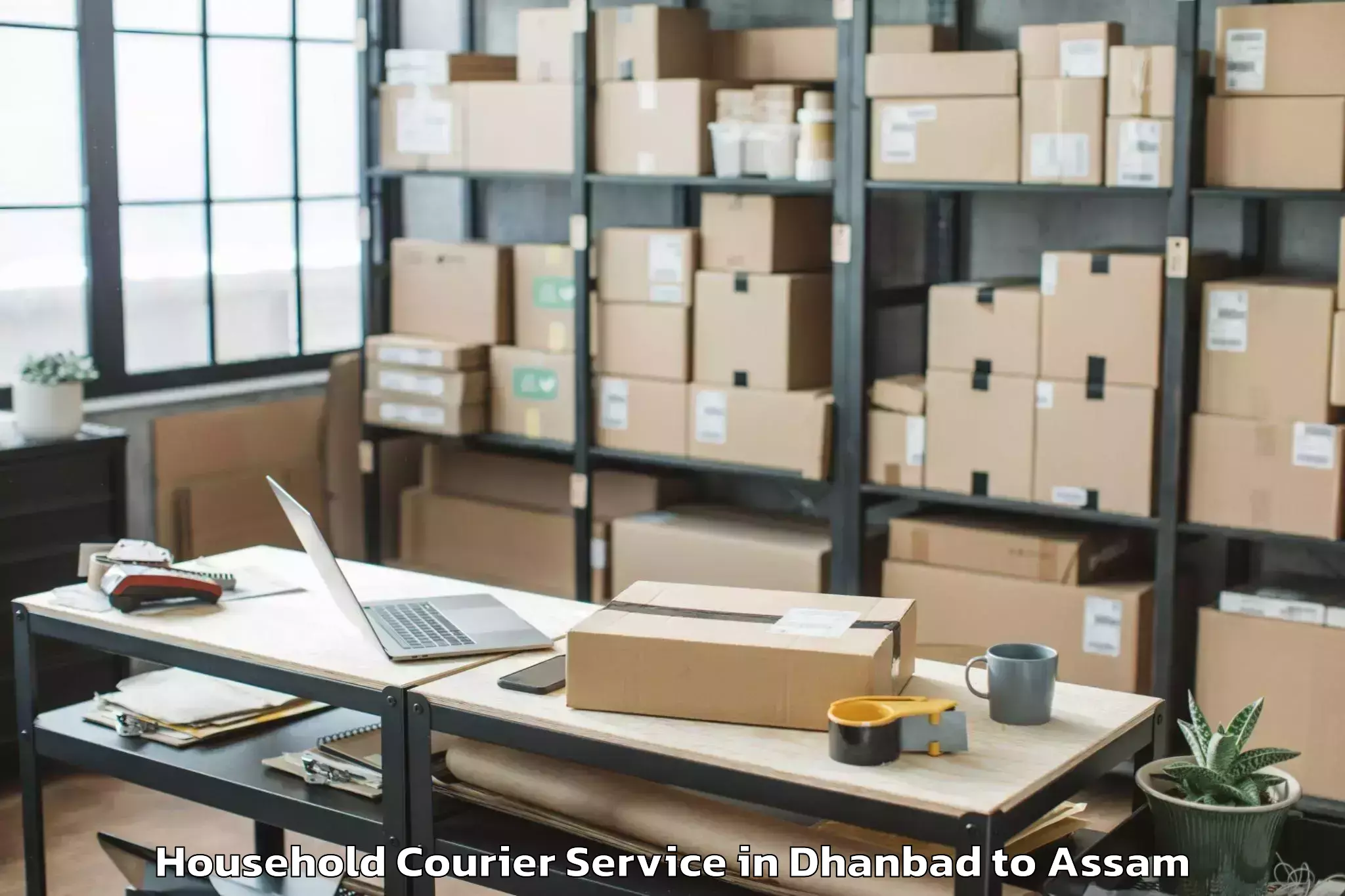 Hassle-Free Dhanbad to Bongkhar Household Courier